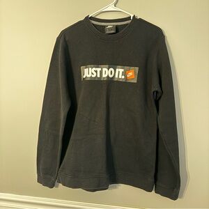 Nike Men's Black Just Do It Sweatshirt‎ (A2-22)